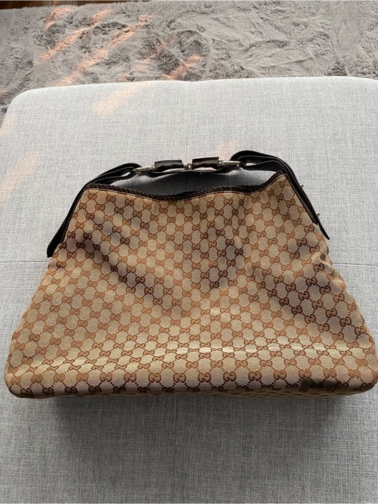 Handbags - Designer Monogram Canvas Shoulder Bag - Brown